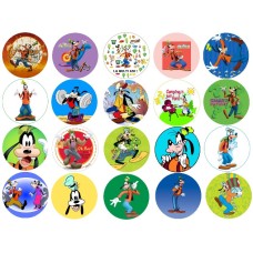 TGoof Set 20 caketoppers de vafa Goofy